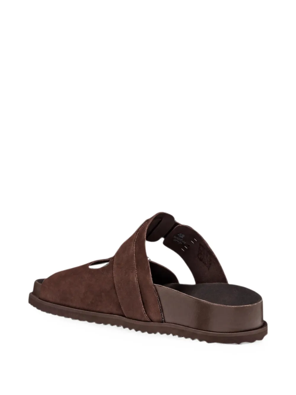 Geox Parnaiba buckle-fastening leather sandals Bruin