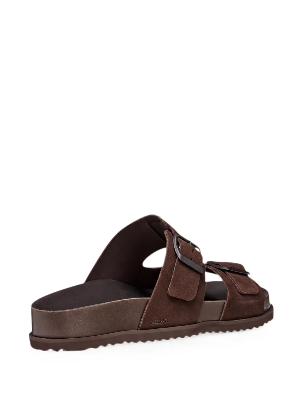 Geox Parnaiba buckle-fastening leather sandals Bruin