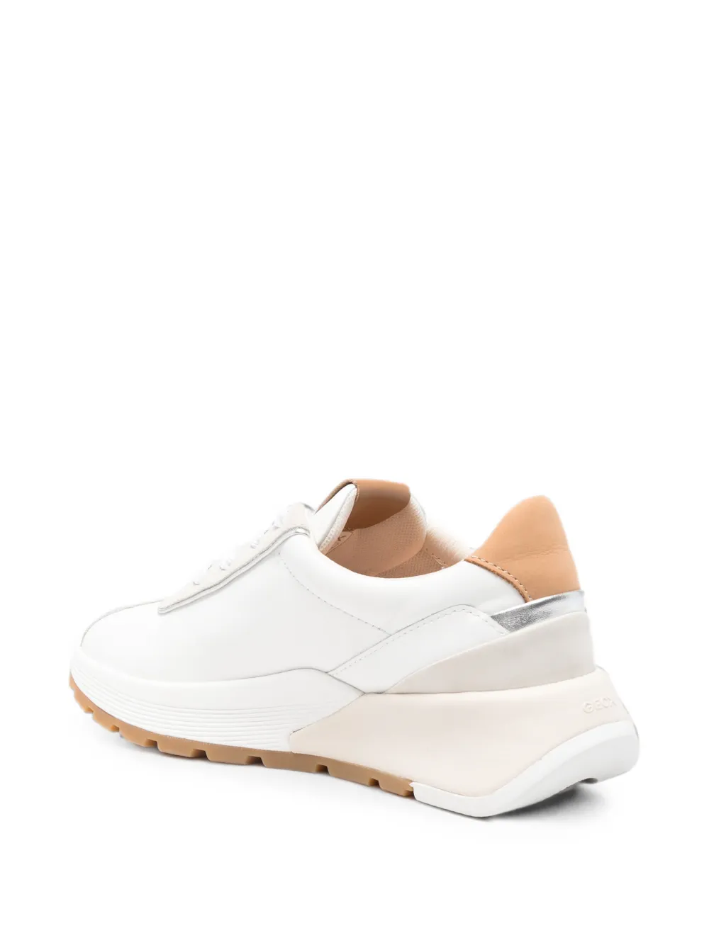 Geox Metropoli sneakers met vlakken Wit