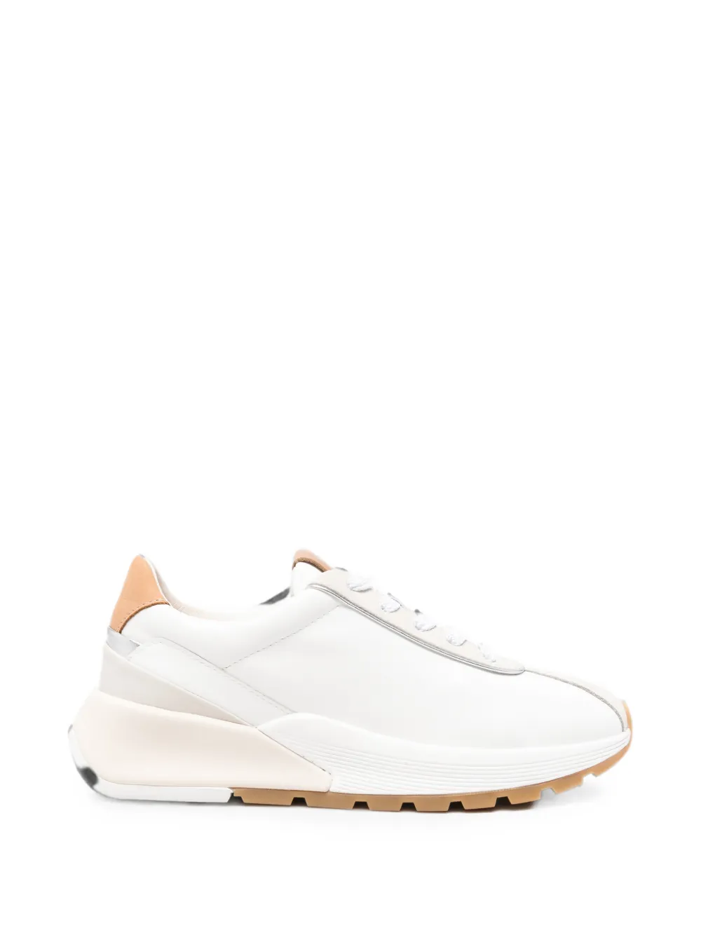 Geox Metropoli Sneakers mit Mesh-Einsätzen - Weiß