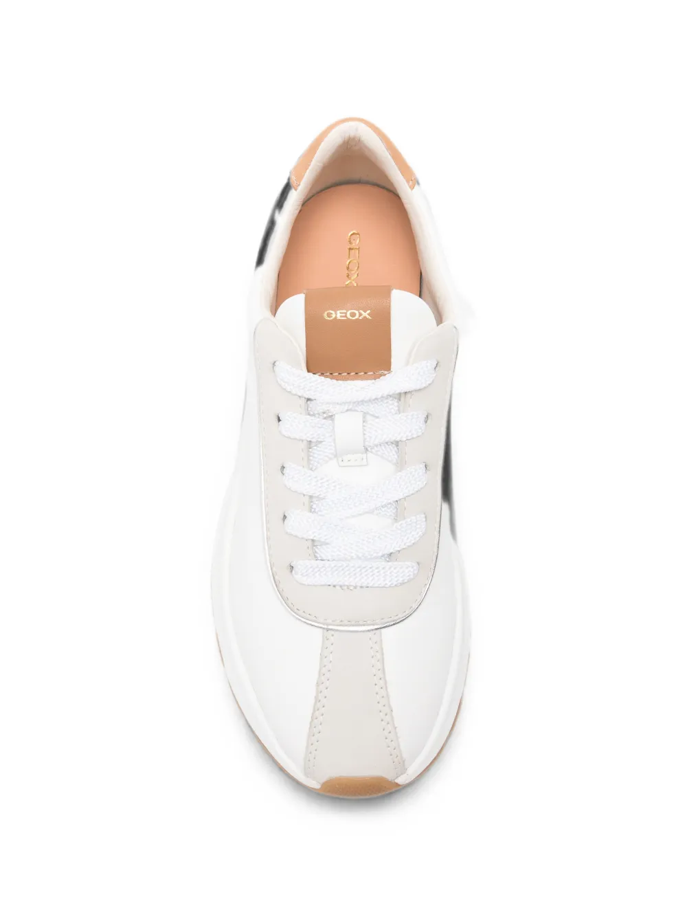 Geox Metropoli sneakers met vlakken Wit