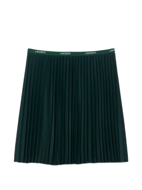 Lacoste logo-waistband pleated mini skirt