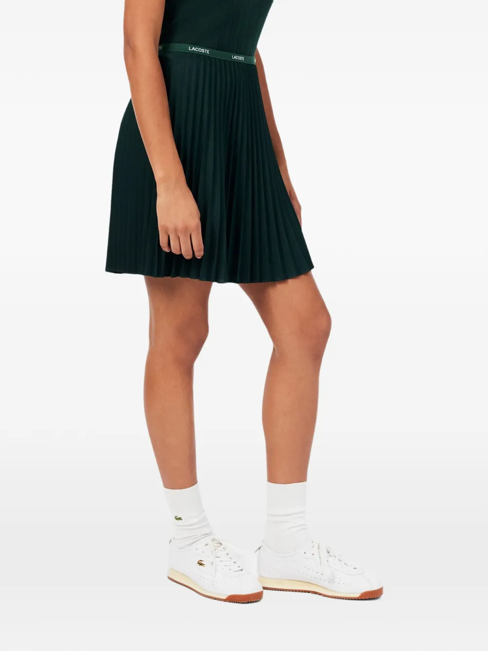Lacoste short pleated skirt Groen