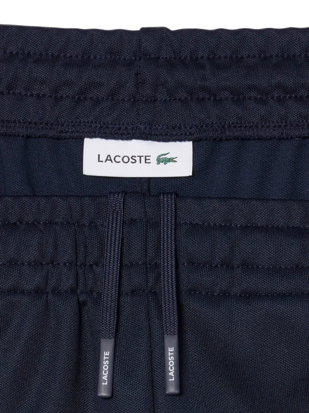 Lacoste Piqué joggingbroek met geplooide voorkant Blauw