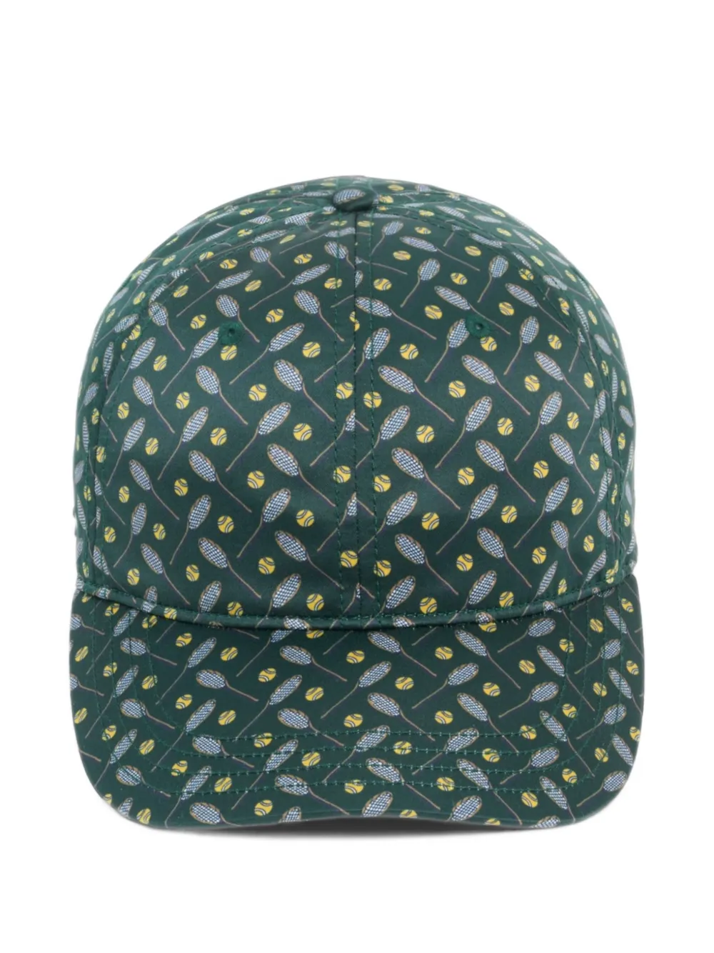 Lacoste tie-accent satin cap - Verde