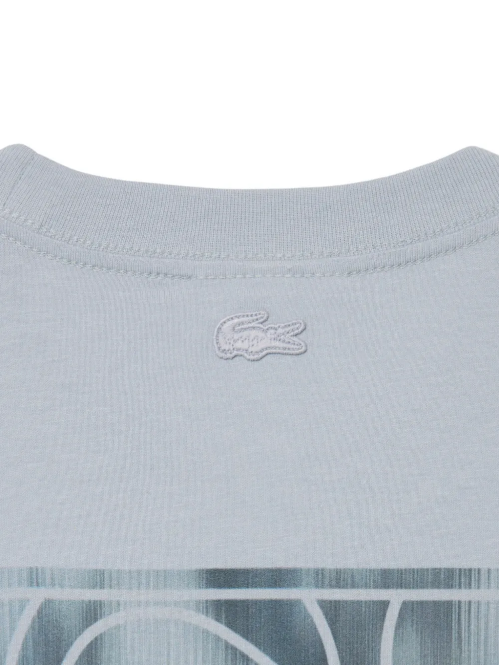 Lacoste tennis-print jersey T-shirt Grijs