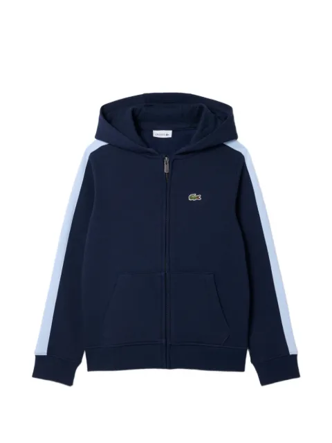 Lacoste zipped fleece hoodie
