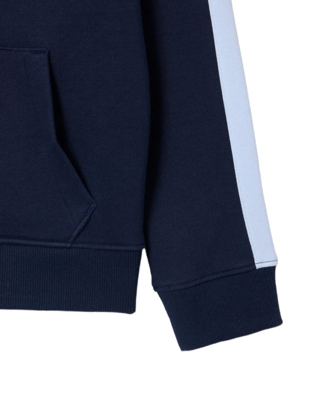 Lacoste zipped fleece hoodie Blauw