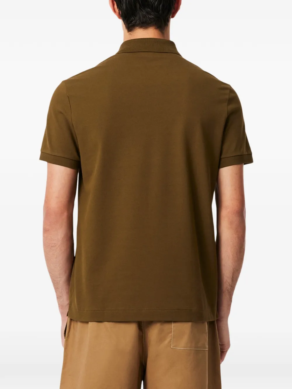 Lacoste Poloshirt met logopatch Bruin