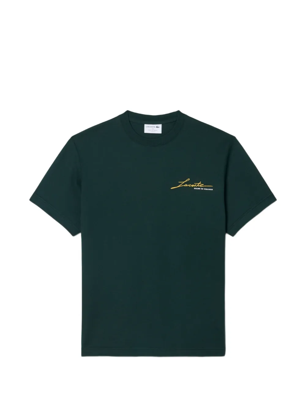 Lacoste French Made Signature embroidery T-shirt - Verde