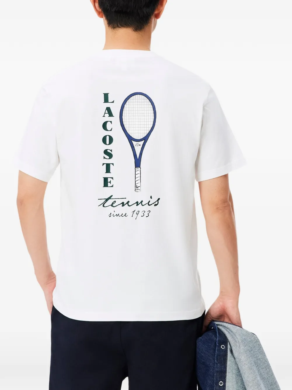 Lacoste T-shirt met grafische print Wit