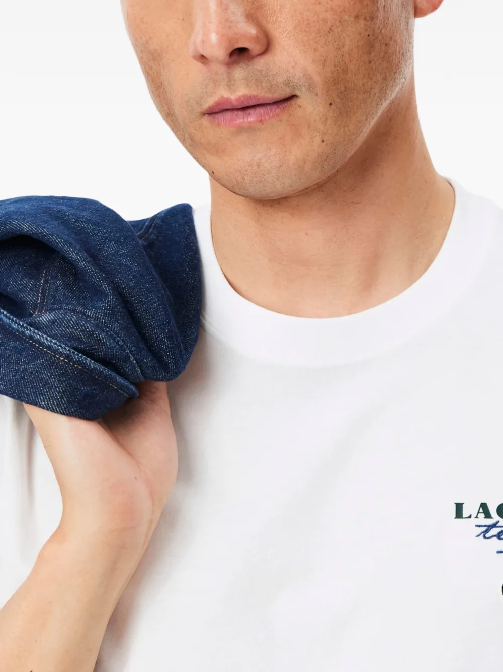 Lacoste T-shirt met grafische print Wit