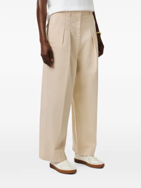 Lacoste pleated wide-leg trousers