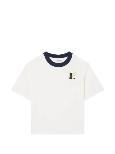 Lacoste oversized embroidery detail jersey t-shirt