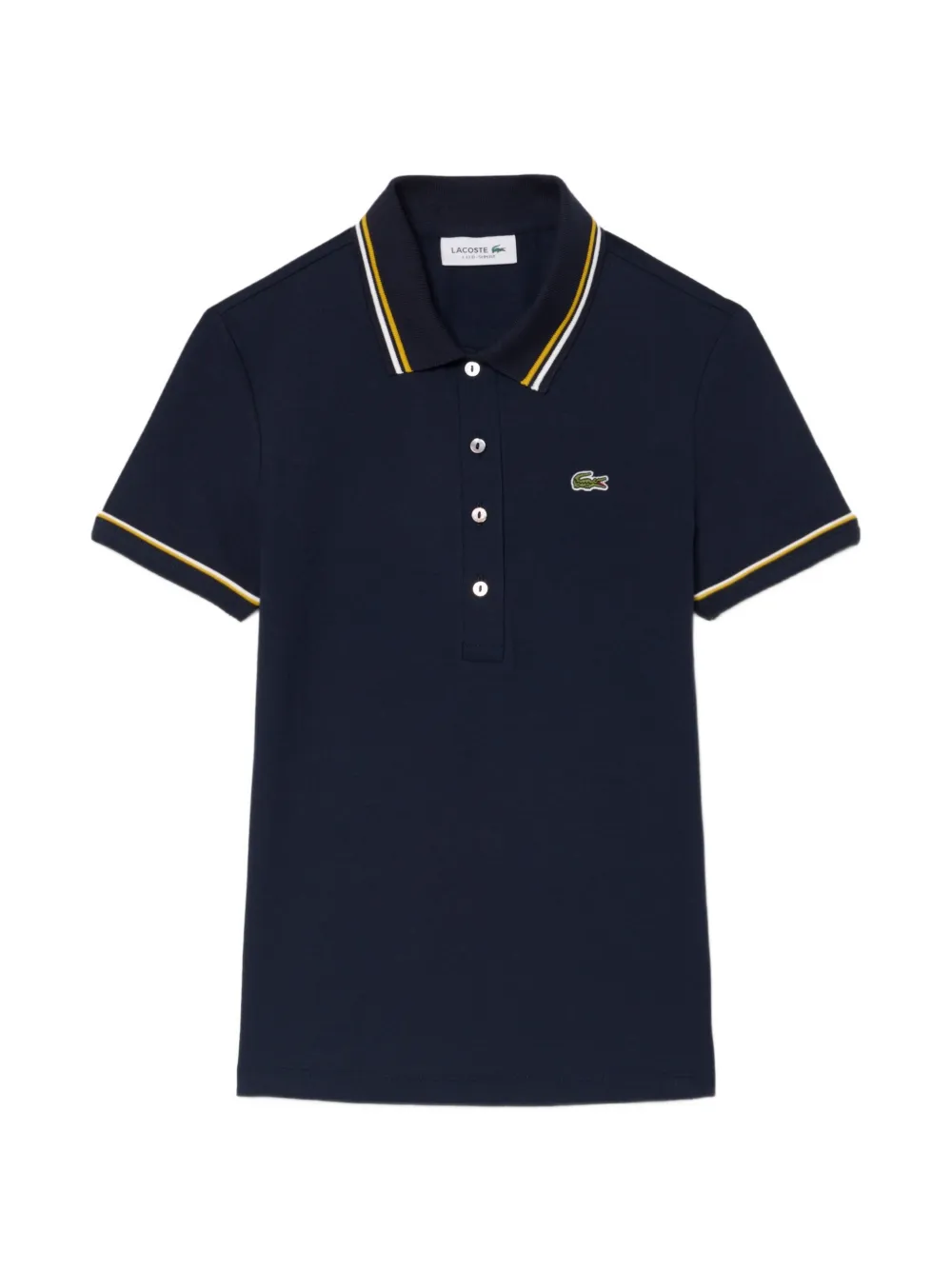Lacoste logo-patch short-sleeve polo shirt