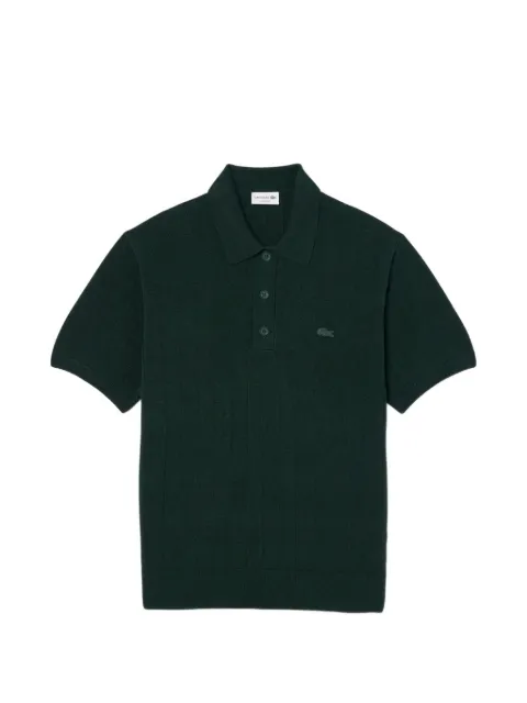 Lacoste playera tipo polo en tejido de ochos