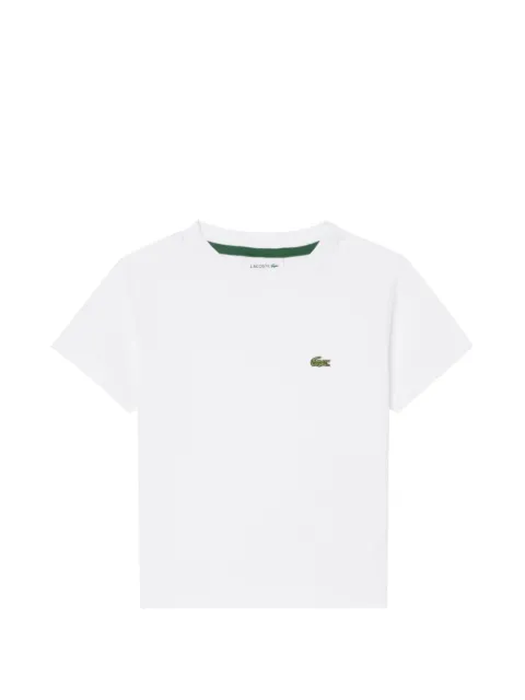 Lacoste logo-patch crew-neck T-shirt