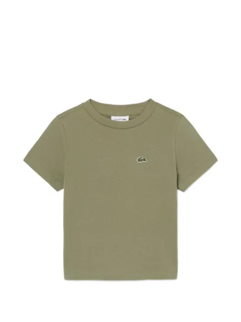 Lacoste logo-patch crew-neck T-shirt