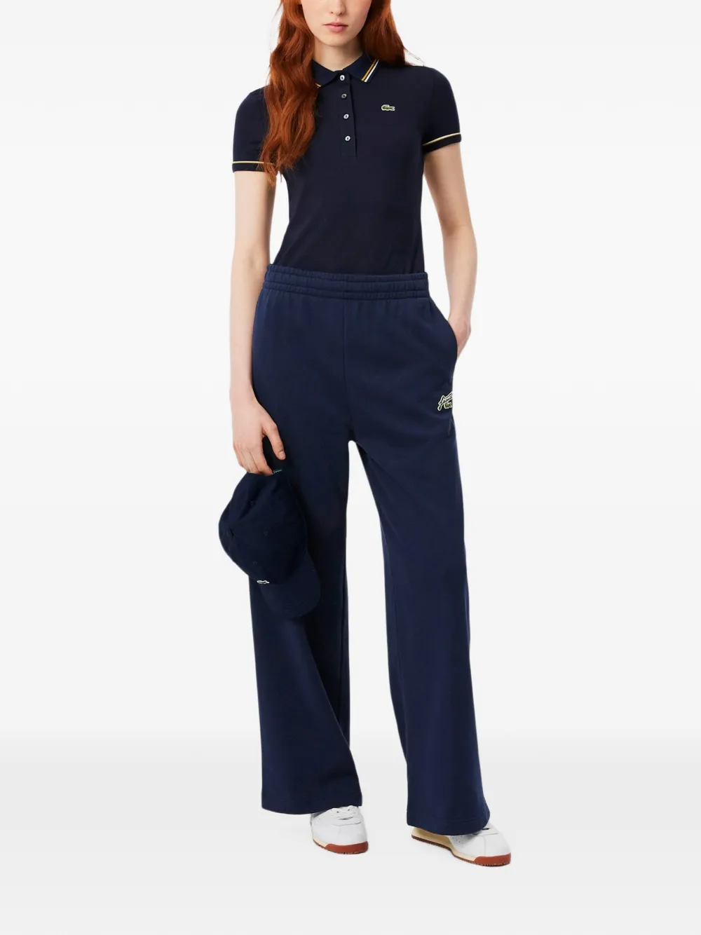 Lacoste Trainingsbroek met geborduurd logo Blauw