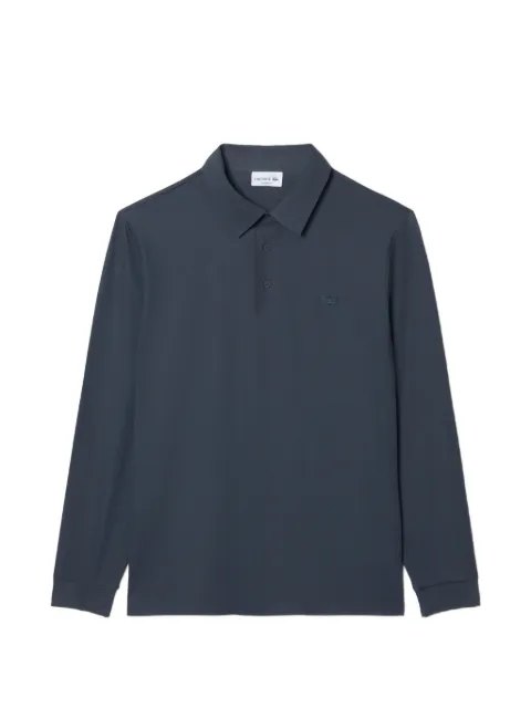 Lacoste polo de manga larga con parche del logo