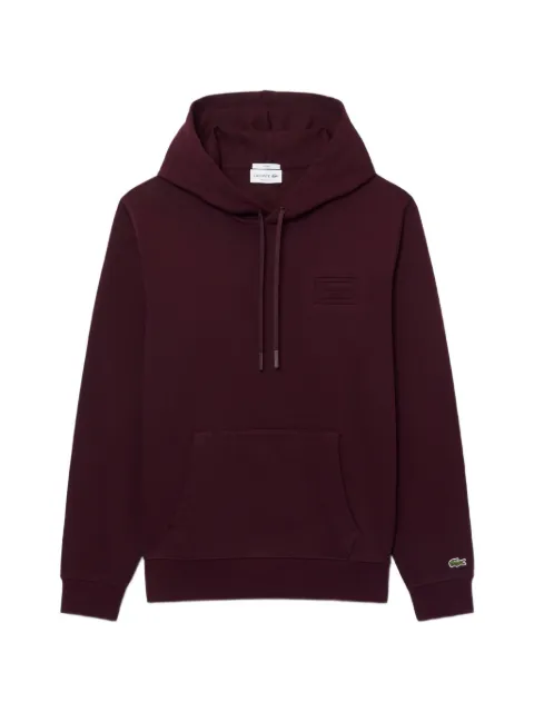 Lacoste logo-patch drawstring hoodie