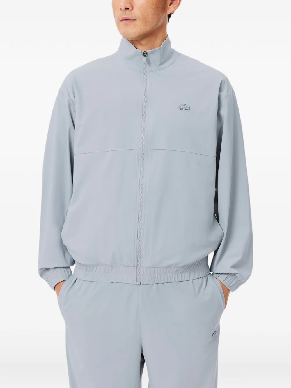 Lacoste stretch commuter track jacket Grijs