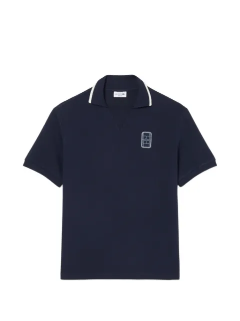Lacoste logo-patch V-neck T-shirt