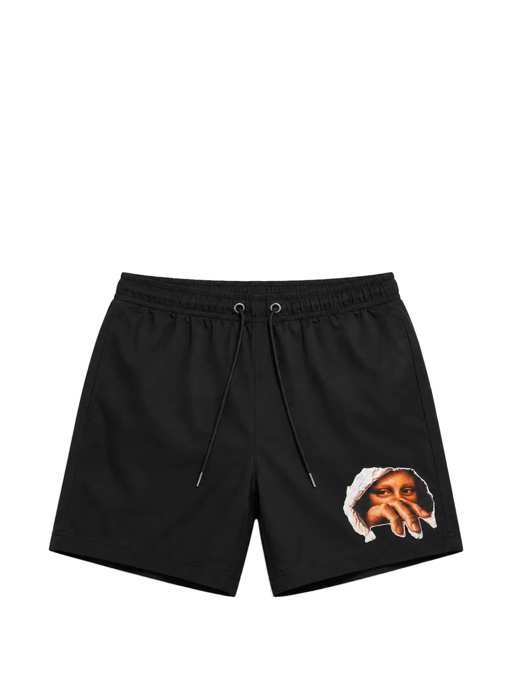 Melt graphic-print drawstring swim shorts - Nero