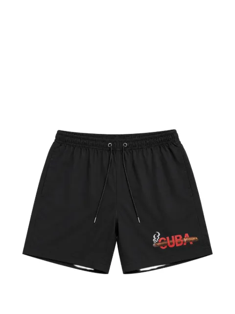 Melt graphic-print drawstring swim shorts