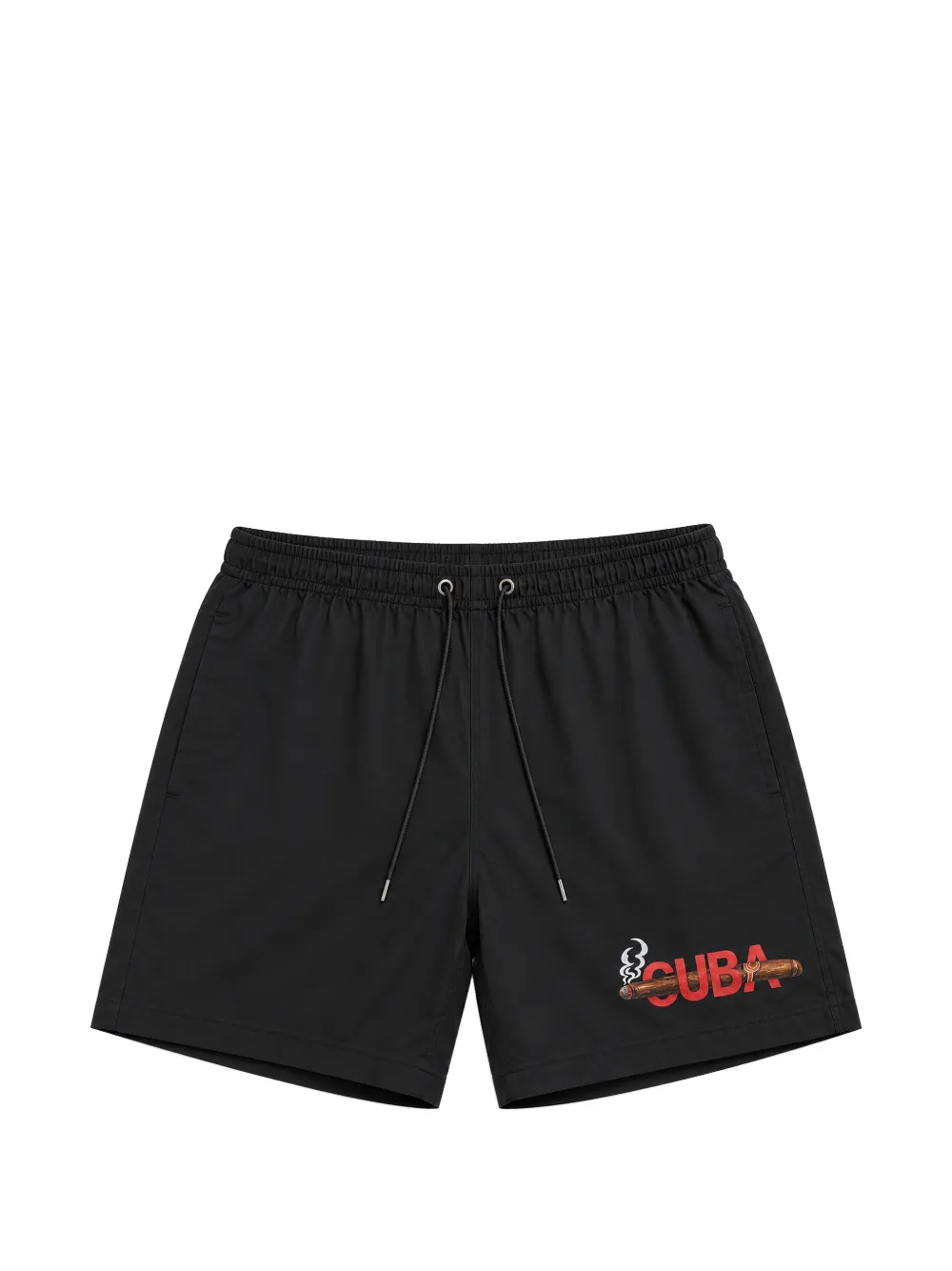 Melt graphic-print drawstring swim shorts - Nero