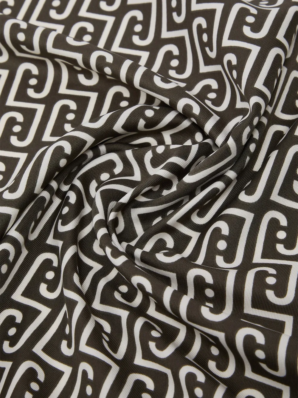 LIU JO Grote sjaal met monogramlogo Bruin