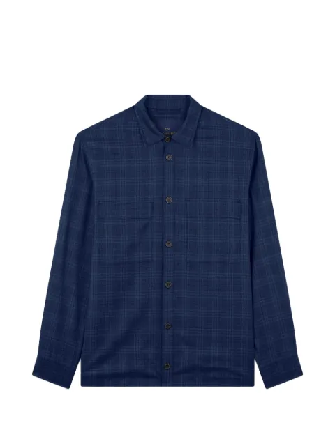 Paul & Shark check-pattern wool shirt jacket