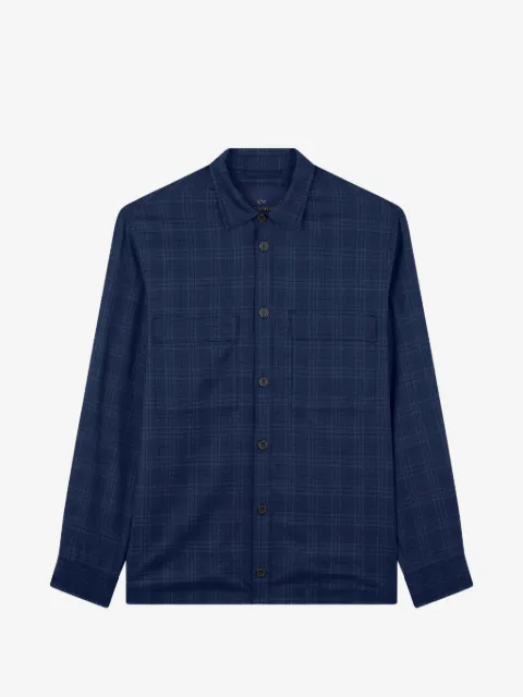 Paul & Shark check-pattern wool shirt jacket