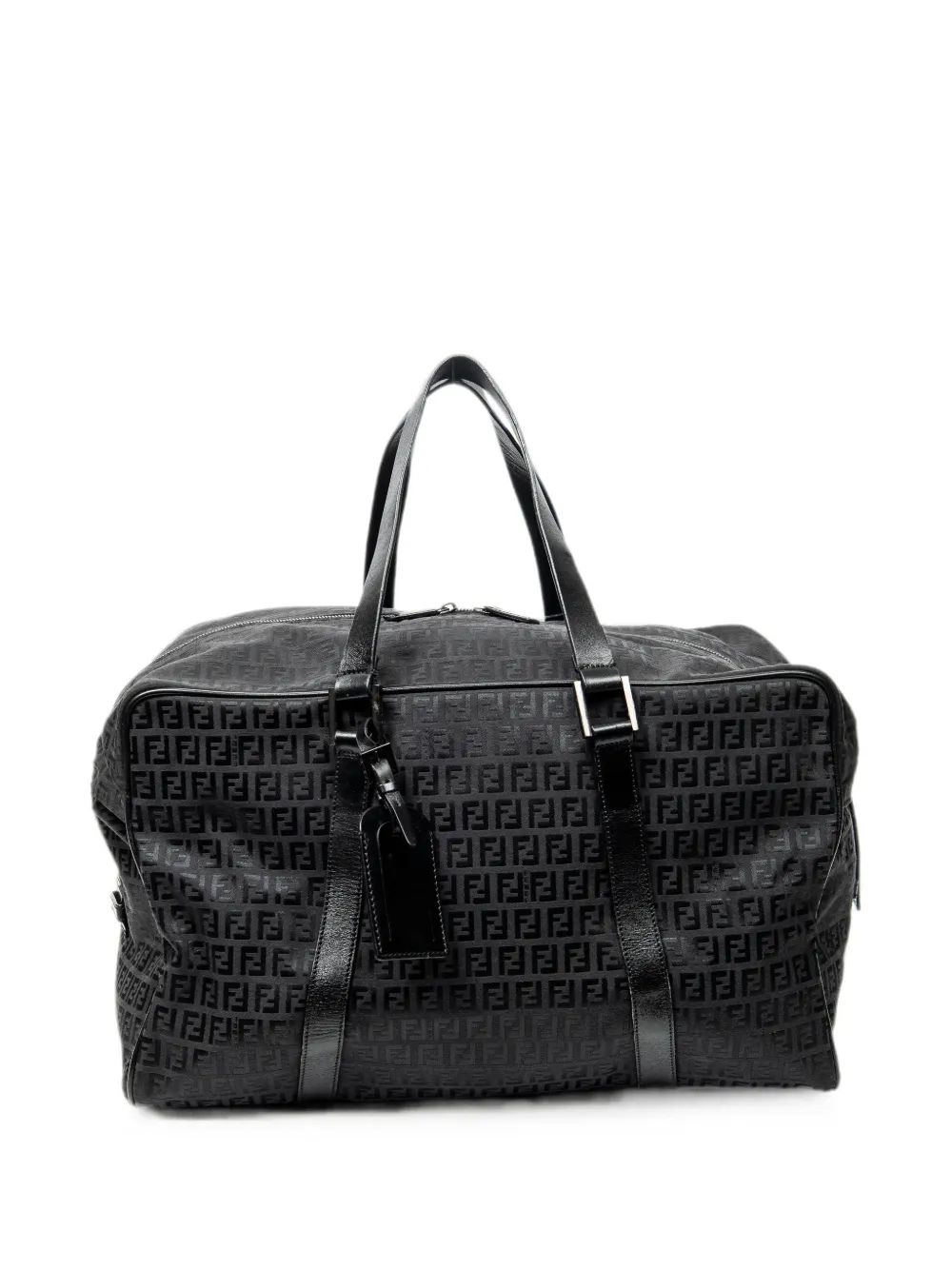Fendi Pre-Owned Collapsible Zucchino-pattern travel bag - Black