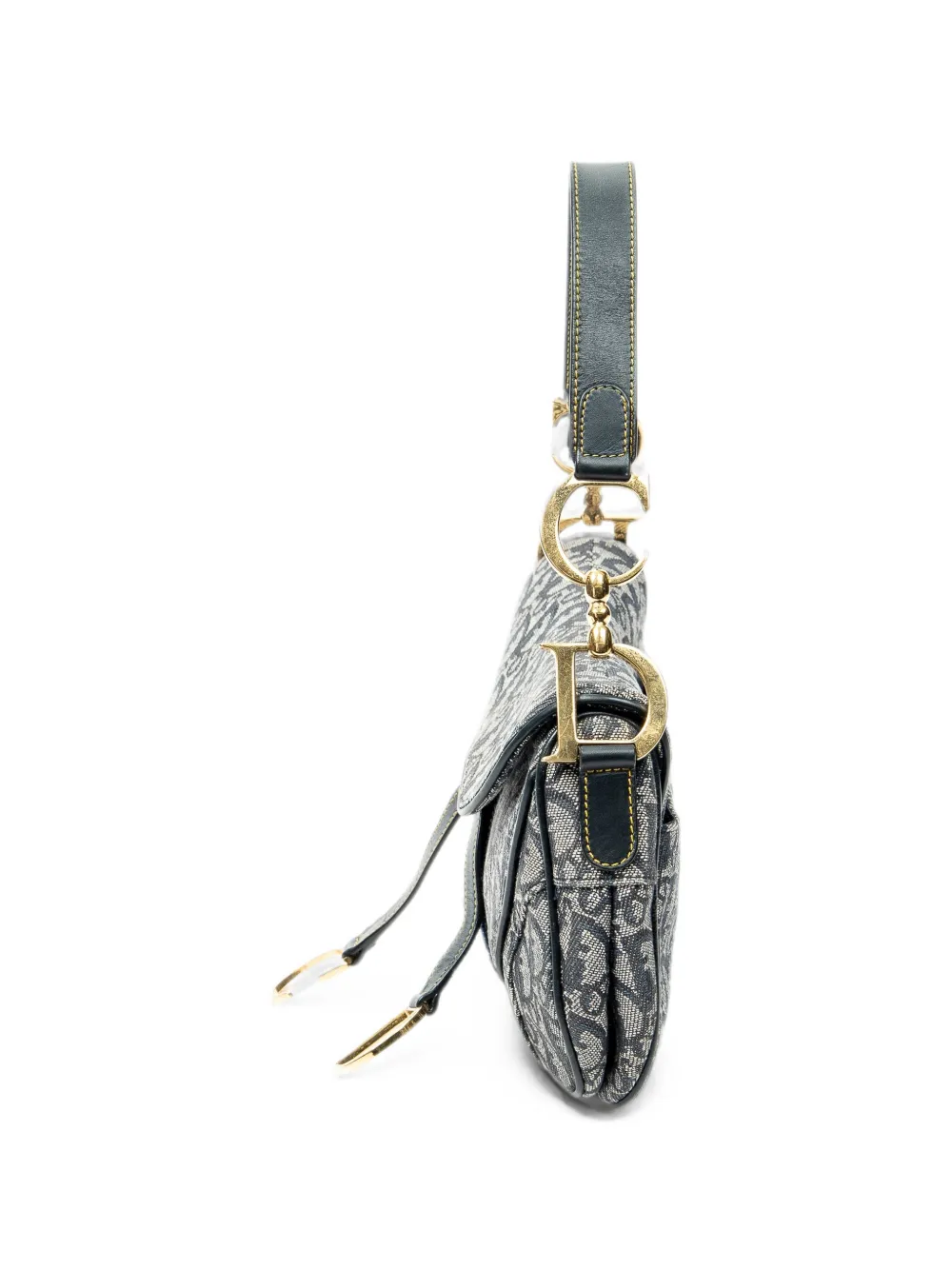 Christian Dior Pre-Owned Trotter Saddle schoudertas Blauw