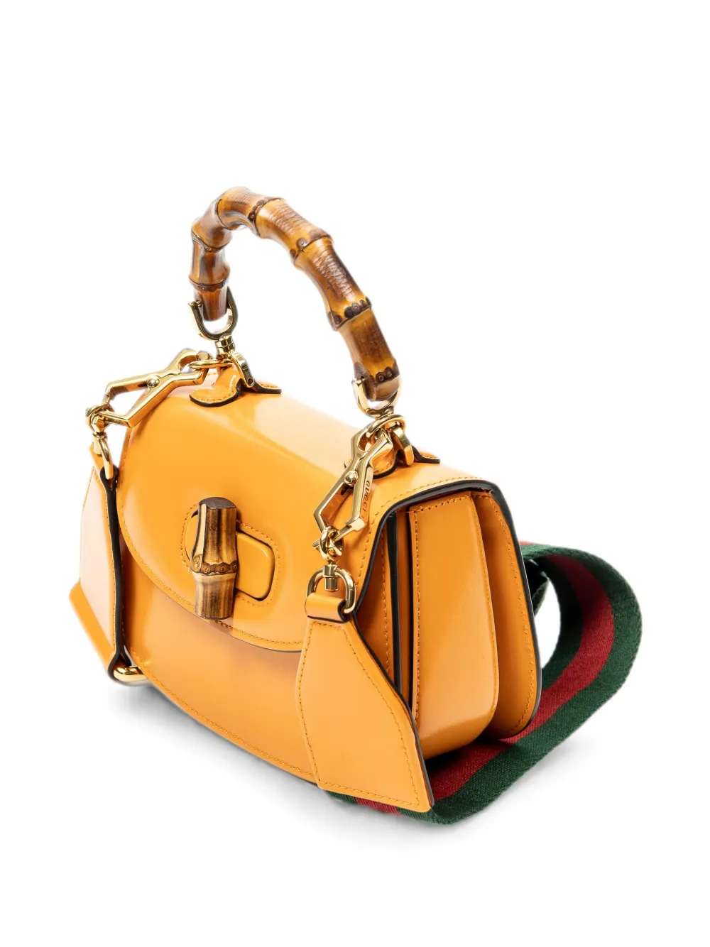Gucci Pre-Owned Bamboo 1947 schoudertas Geel