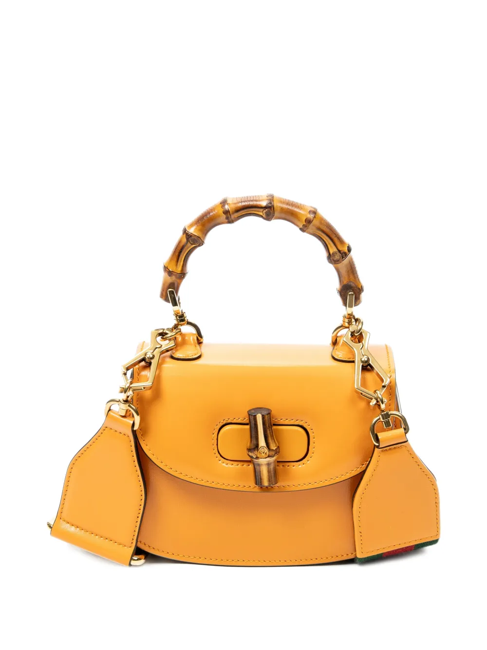Gucci Pre-Owned Bamboo 1947 shoulder bag - Giallo