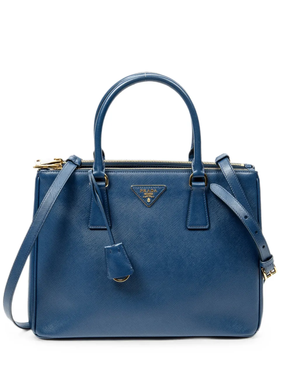 Prada Pre-Owned medium Galleria double-zip tote bag - Blau