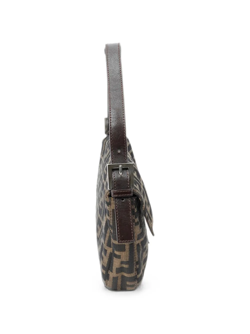 Fendi Pre-Owned Zucca Baguette schoudertas Bruin