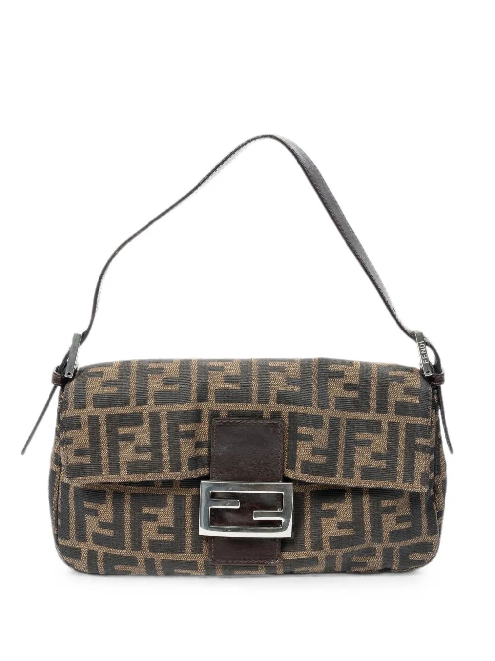 Fendi Pre-Owned Zucca Baguette shoulder bag - Brown