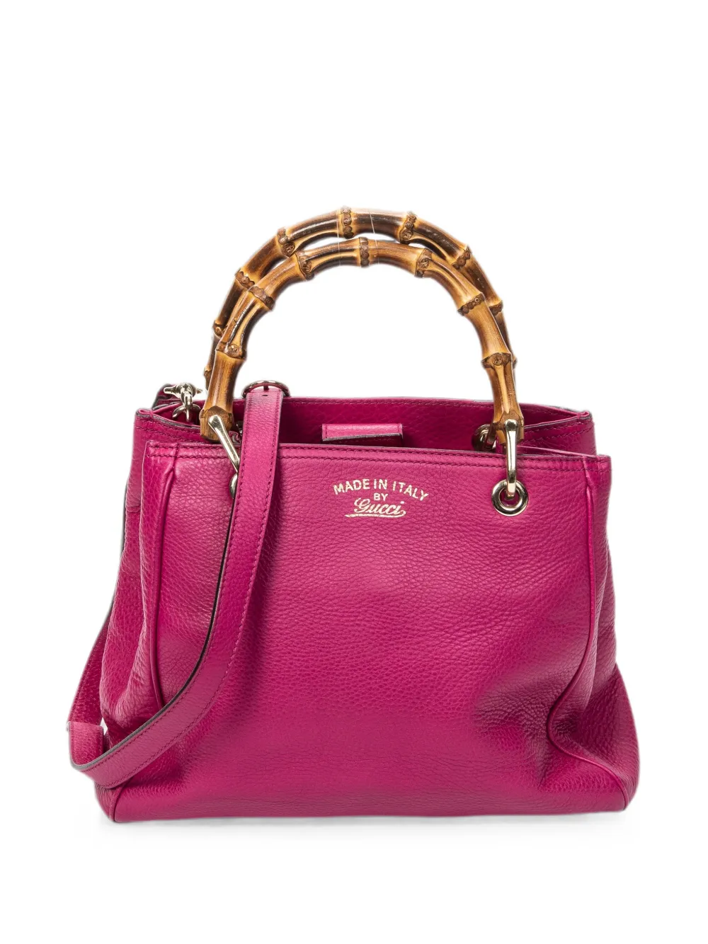 Gucci Pre-Owned Borsa shopper piccola con dettagli in bambù - Rosa