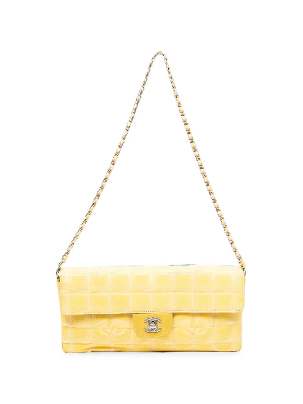 CHANEL Pre-Owned New Travel Line chain shoulder bag - Yellow