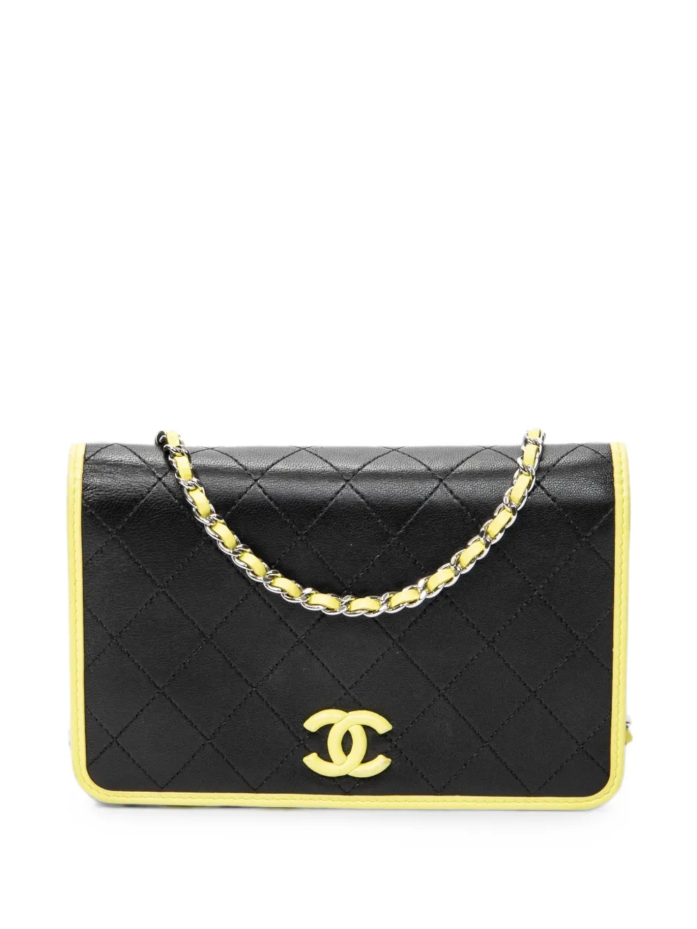 CHANEL Pre-Owned Wallet on Chain quilted cross body bag - Black