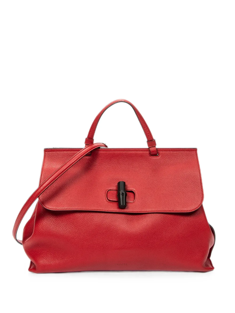 Gucci Pre-Owned large Bamboo Daily tote bag - Rosso