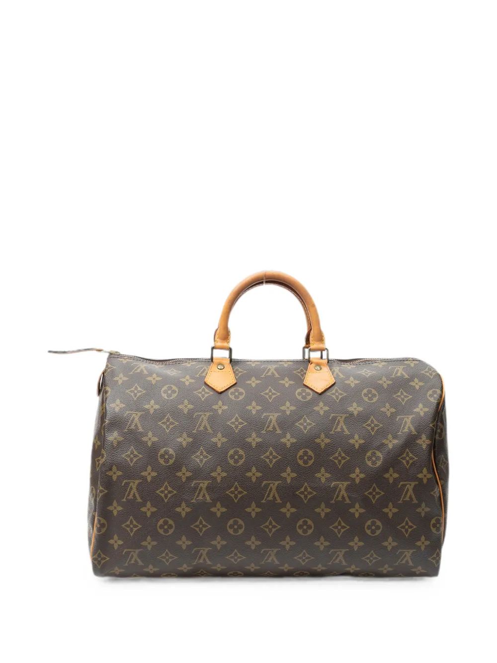 Louis Vuitton Pre-Owned Speedy reistas met monogram Bruin
