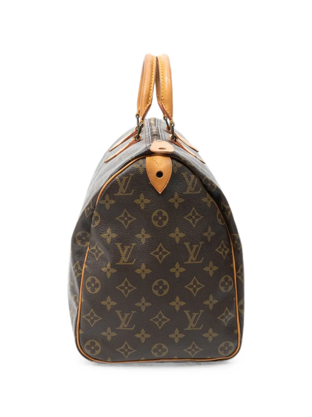 Louis Vuitton Pre-Owned Speedy reistas met monogram Bruin