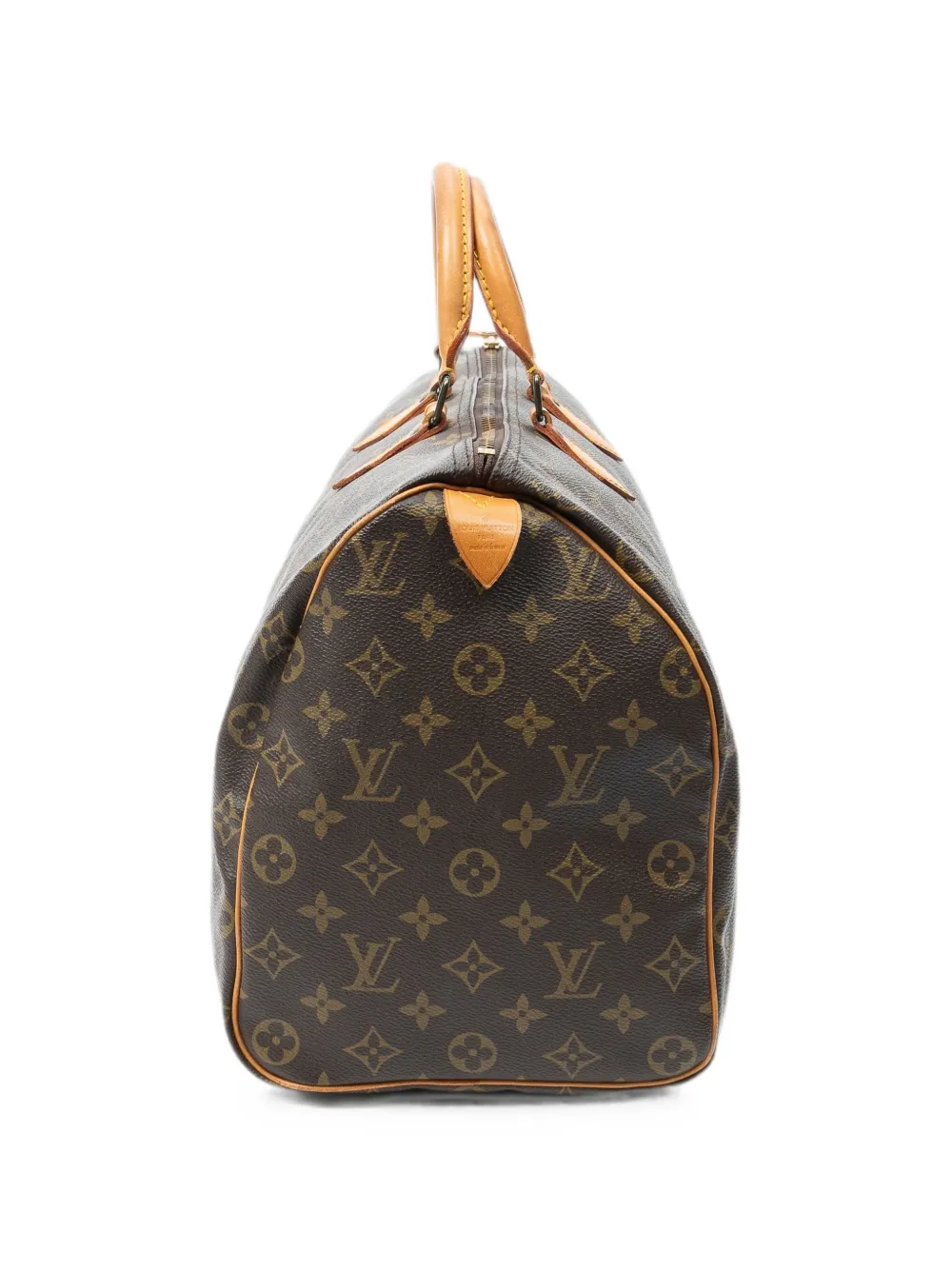 Louis Vuitton Pre-Owned Speedy reistas met monogram Bruin