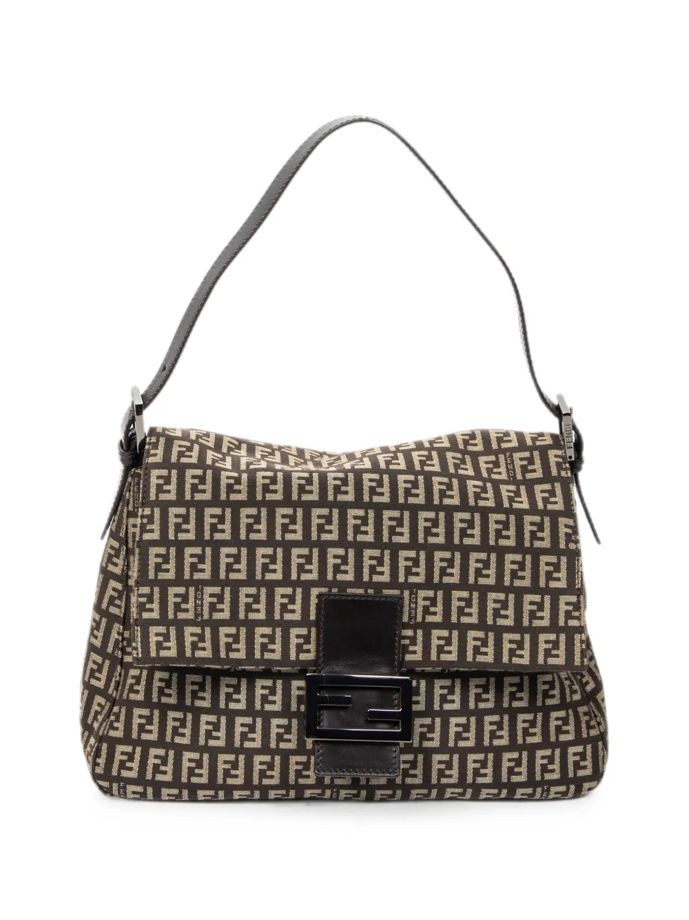 Fendi Pre-Owned Mama Baguette monogram shoulder bag - Braun