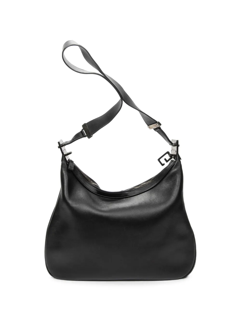 Gucci Pre-Owned Borsa a spalla Attache con placca G - Nero
