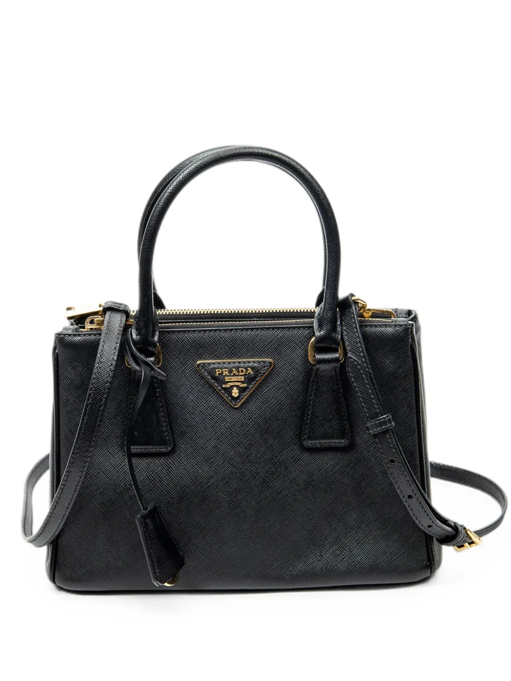 Prada Pre-Owned small Galleria double-zip tote bag - Schwarz